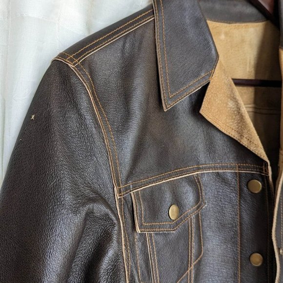 Women's vintage leather jacket in excellent used condition - Picture 2 of 5